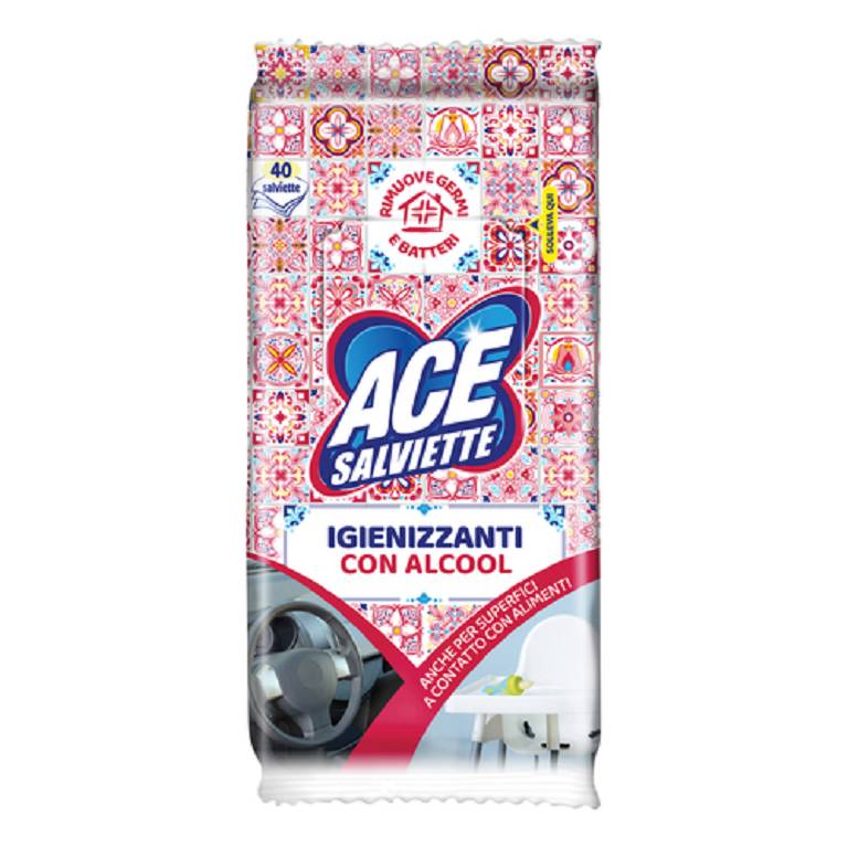 ACE SALVIETTE IGIEN ALCOOL40PZ