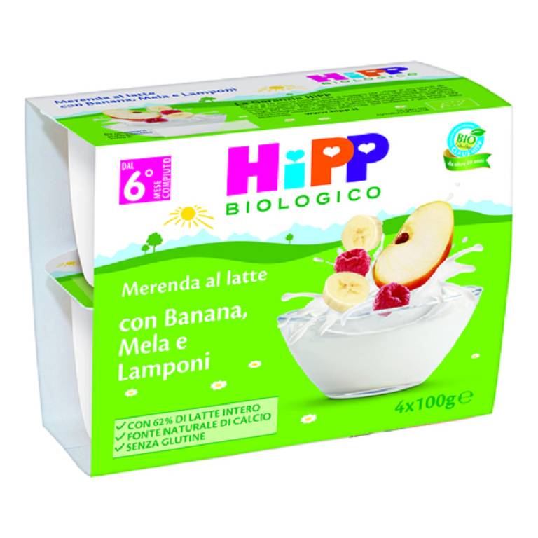 HIPP BIO MER LATTE/BAN/L4X100G